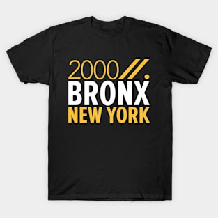 Bronx NY Birth Year Collection - Represent Your Roots 2000 in Style T-Shirt